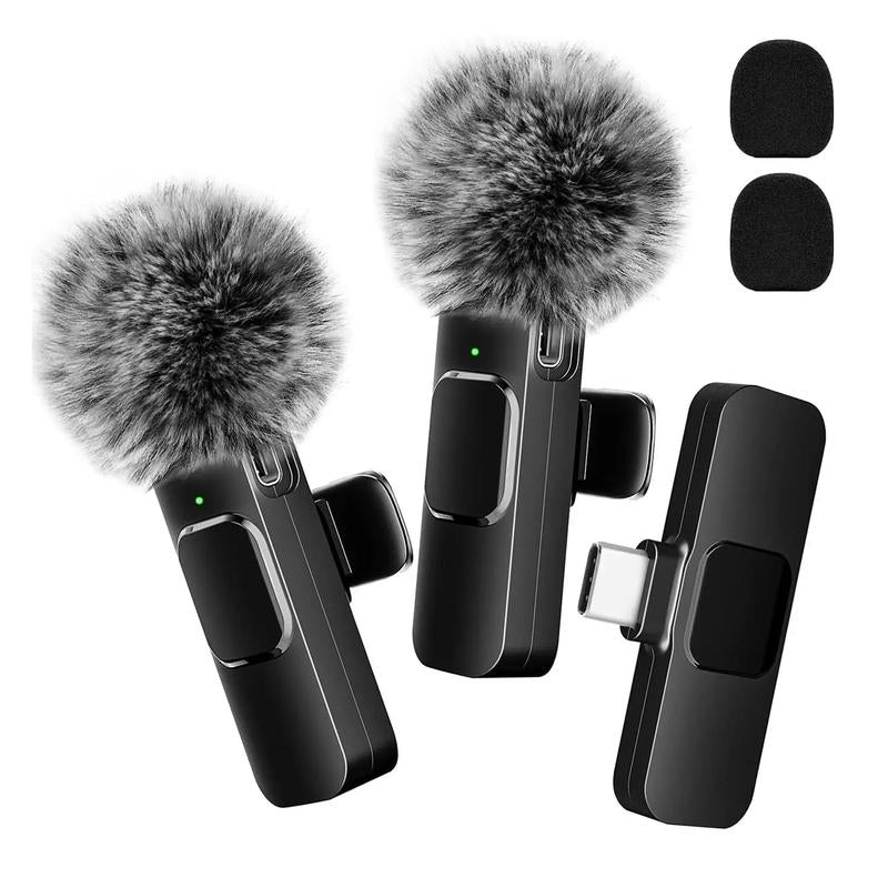2 Pcs Wireless Microphones