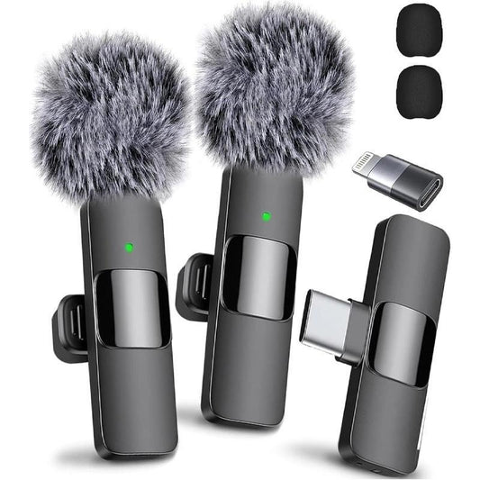 2 Pcs Wireless Microphones