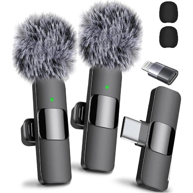2 Pcs Wireless Microphones
