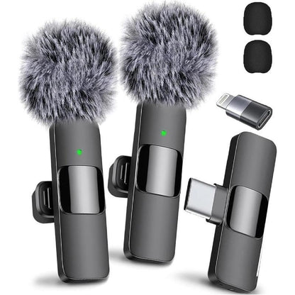 2 Pcs Wireless Microphones